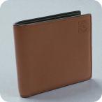 ショッピングロエベ 中古 ロエベ 二つ折り財布 メンズ ブランド LOEWE アナグラム バイフォールドウォレット ブラウン 財布