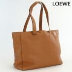 ショッピングロエベ 中古 ロエベ トートバッグ レディース ブランド LOEWE イーストウエストショッパー レザー ブラウン