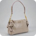 ショッピングMIUMIU 中古 ミュウミュウ ショルダーバッグ レディース ブランド MIUMIU レザー ベージュ バッグ