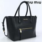 中古 ミュウミュウ トートバッグ レディース ブランド MIUMIU 2WAYトートバッグ 5BG137 2A8P F0002 ブラック バッグ