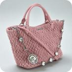 ショッピングMIUMIU 中古 ミュウミュウ トートバッグ レディース ブランド MIUMIU マテラッセ 2WAY レザー ピンク バッグ