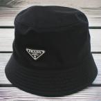 ショッピングプラダ 中古 プラダ ハット レディース ブランド PRADA バケットハット 1HC137 2DMI F0002 ブラック 帽子
