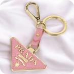 中古 プラダ キーリング レディース ブランド PRADA サフィアーノレザー レザー 1PP128 053 F0442 ピンク 小物