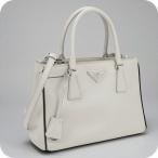 中古 プラダ トートバッグ レディース ブランド PRADA 2WAY PR91949 ホワイト バッグ