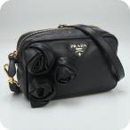 ショッピングMIUMIU 中古 プラダ 斜め掛け ショルダーバッグ レディース ブランド PRADA レザー BP0166 UHG F0002 ブラック バッグ