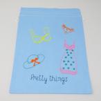 Yahoo! Yahoo!ショッピング(ヤフー ショッピング)巾着袋　かわいい刺繍入　ベトナム雑貨　水色　Pretty things