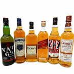 ウイスキー飲み比べ6本セット VAT69、クレイモア、ティーチャーズ、ジョニ赤、ベルUJ、デュワーズ