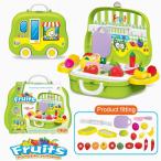 Yahoo! Yahoo!ショッピング(ヤフー ショッピング)ままごと ごっこ遊び 知育玩具 車 にもなる 2Way トランク おもちゃ セット （フルーツショップセット）