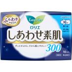 ショッピングロリエ ロリエ しあわせ素肌 多い夜用３０ｃｍ 羽つき 10個