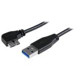 USB кабель /A - Micro-B/50cm/USB 3.0/ левый L type / мужской * мужской /BK стандарт наличие =0