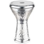 aluminum doumbek hand-hammered 8 1/2 дюймовый x 17 1/8 дюймовый приобретенный товар 