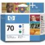 HP70 プリントヘッド ブルー/グリー