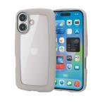 iPhone 16 кейс hybrid ударная абсорбция легкий тонкий камера .li защита ремешок отверстие есть твердость 5H &amp;me серый ju производитель наличие товар 