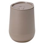 蓋付きラウンドタンブラー320ml グレー 【約φ90×124mm】   取り寄せ商品
