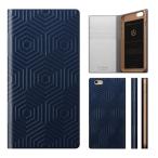 iPhone6 D4 Metal Leather Diary ネイビー 仕入先在庫品