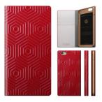 iPhone6 D4 Metal Leather Diary レッド 仕入先在庫品
