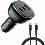 PDシガー充電器/USB-Ax1・Cx2/BK&2m Typ