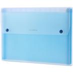 ドキュメントファイル A4 13ポケット ブルー 1冊 目安在庫=○