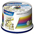 Ｖｅｒｂａｔｉｍ 録画用DVD-R 120分 50枚印刷可能レーベル16倍速 VHR12JP50V4 目安在庫=○