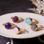 ショッピング天然石 天然石 リング 指輪 レディース 22金 22K アンティーク ゴールド 天然石リング 大ぶり 大粒 アメジスト ラブラ nanotta ARN028