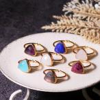 天然石 リング 指輪 レディース 22金 22K アンティーク ゴールド 天然石リング 大ぶり 大粒 アメジスト ラブラ nanotta ARN029