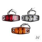 2X LED サイドマーカーライト クリアランスランプ 12V 24V Eマーク付きトラック トレーラー バス リアランプ アウターライト パーキングライト ATV