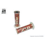 KN企画 ハンドルグリップ 120mm/レッド/貫通タイプ