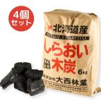 炭 しらおい木炭6kg×4個 セット（バ�