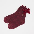 メゾピアノ(mezzo piano)リボン付　アーガイル柄ソックス【50％OFF】【SALE】【O_50】【outlet】