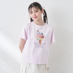 メゾピアノジュニア(mezzo piano junior)よくばりアイスクリームTシャツ