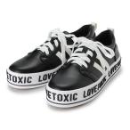 ラブトキシック(Lovetoxic)ロゴ厚底ラインスニーカー【O_50】【outlet】