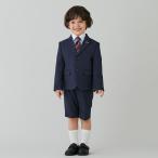 プティマイン(petit main)紺ジャケット+ショートパンツセット 【O_50】【outlet】