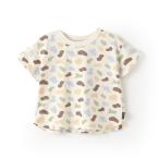 プティマイン(petit main)【GOODPRICE冷感】総柄半袖Tシャツ【44％OFF】【SALE】【O_40】【outlet】