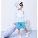 プティマイン(petit main)【SWIM】BOYSバイカラーセットアップ水着【40％OFF】【SALE】【O_40】【outlet】