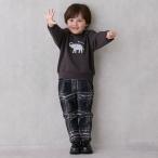 ショッピングsale petit main プティマイン(petit main)チェックストレッチパンツ【50％OFF】【SALE】【SSSL】【O_50】【25AW】