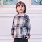 プティマイン(petit main)【Lee】デニム・チェックシャツ【20％OFF】【SALE】【SSSL】【O_29】【25AW】