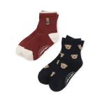 ショッピングsale petit main プティマイン(petit main)くまソックス2P【20％OFF】【SALE】【SSSL】【O_29】【25AW】