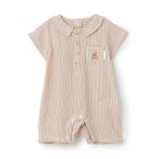 プティマイン(petit main)半袖シャツカバーオール【60％OFF】【SALE】【SSSL】【O_60】【25AW】