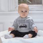 プティマイン(petit main)【POLO BCS】アップリケ長袖カバーオール【30％OFF】【SALE】【SSSL】【O_30】【25AW】