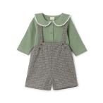 プティマイン(petit main)衿つきロンパース＋パンツセット【50％OFF】【SALE】【SSSL】【O_50】【25AW】