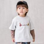 プティマイン(petit main)【おさるのジョージ】重ね着長袖トレーナー【awdaily】【20％OFF】【SALE】【SSSL】【O_29】【25AW】