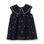 ショッピングsale petit main プティマイン(petit main)【リンク】衿ハート刺しゅうワンピース【14％OFF】【SALE】【O_29】【25SS】【SSSL】