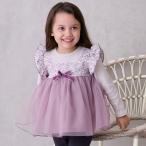 プティマイン(petit main)お花チュールドッキング長袖T【20％OFF】【SALE】【SSSL】【O_29】【25AW】