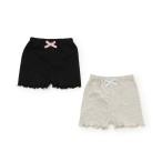 プティマイン(petit main)【抗菌防臭】一分丈インナーパンツ2P【20％OFF】【SALE】【O_29】【25AW】【SSSL】