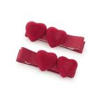 プティマイン(petit main)ハートヘアクリップ 2P【20％OFF】【SALE】【SSSL】【O_29】【25AW】