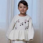 ショッピングsale petit main プティマイン(petit main)【フワもちっと/リンク】お花パールニット＜セットアップ対応＞【10％OFF】【SALE】【SSSL】【O_29】【25AW】