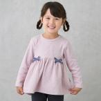 ショッピングsale petit main プティマイン(petit main)裏起毛カットリボンチュニック【10％OFF】【SALE】【O_29】【25AW】【SSSL】