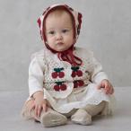 ショッピングsale petit main プティマイン(petit main)【リンク】クロシェベストつきロンパース【10％OFF】【SALE】【O_29】【25AW】【SSSL】【outlet】【ot】