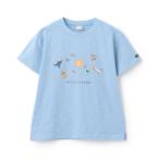 プティマイン(petit main)【防汚加工】宇宙グラフィックTシャツ(ジュニア)【65％OFF】【SALE】【O_60】【25SS】【SSSL】