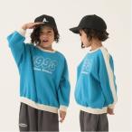 ラグランバイカラー刺しゅうスウェット【60%OFF】【SALE】【60%OFF】【SALE】【O_50】【outlet】【ot】